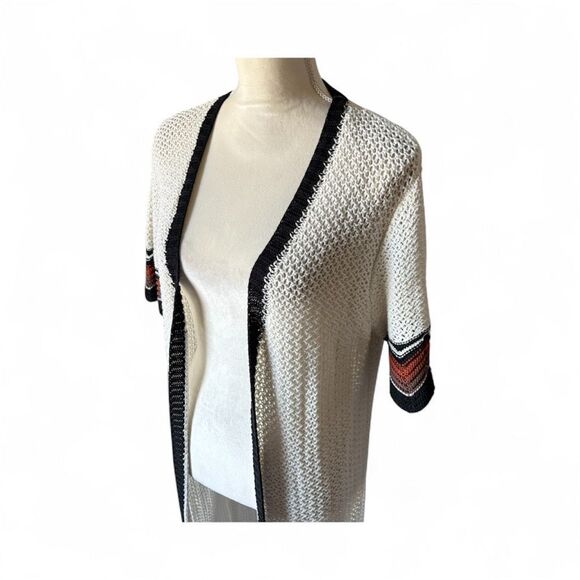Ann Taylor Women's Open Front Cardigan Knit Sweater M/L Multicolor Casual - Picture 3 of 6